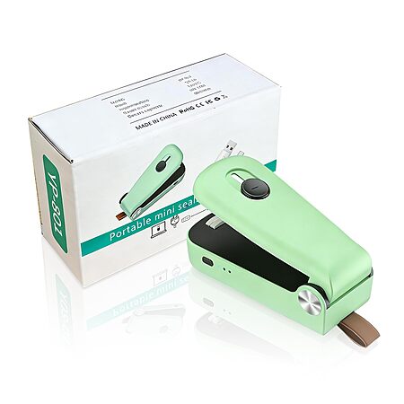 NEATEST Mini Bag Sealer, Upgraded USB Rechargeable 3 Heat Levels Chip Bag Sealer Green