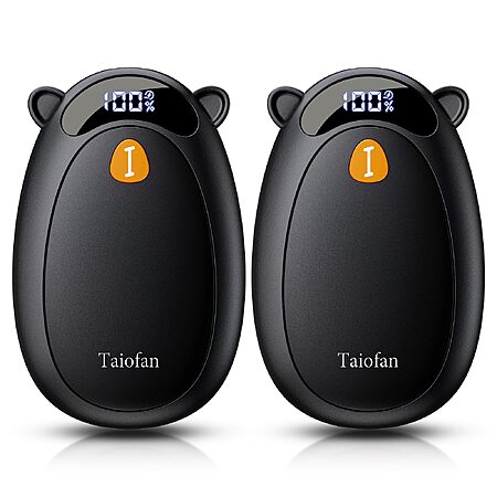 Hand Warmers Rechargeable 2 Pack, Magnetic Electric Heater with LED Display