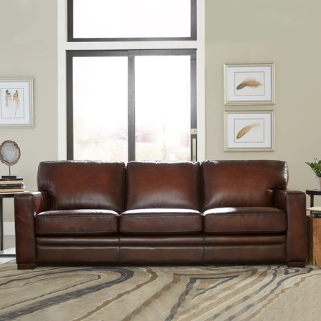 Luca Top Grain Leather Sofa $2000. Reg $2800. F/S from Costco.