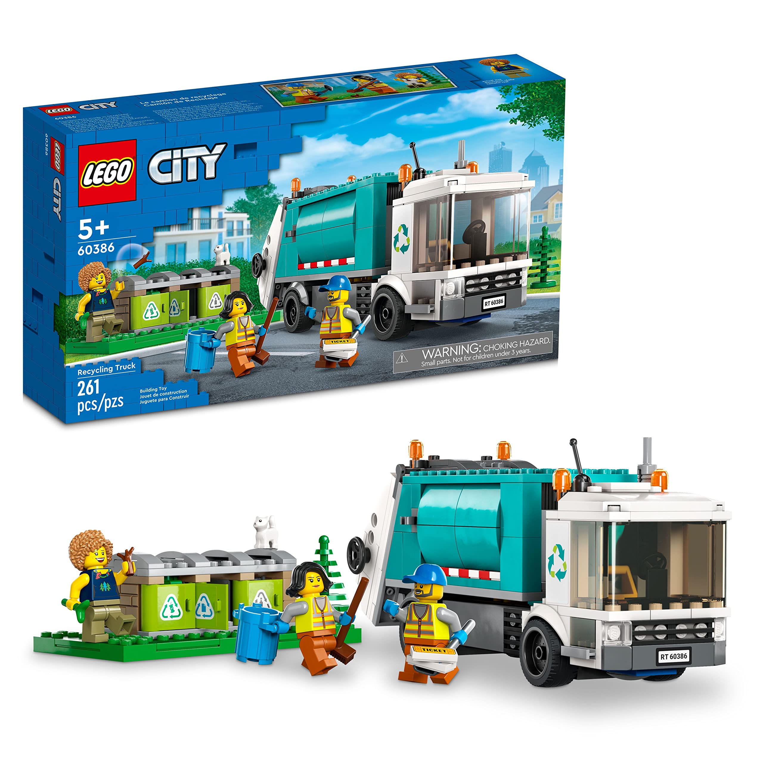261 Piece LEGO City Recycling Truck Set w 3 Sorting Bins 16.79 Free Shipping w Prime or on 35