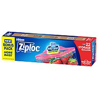 22-Count 1-Gallon Ziploc Food Storage Bags