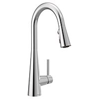 Moen Sleek Chrome One-Handle High Arc Pulldown Kitchen Faucet with Pull Down Sprayer (Chrome) $131.68 + Free Shipping