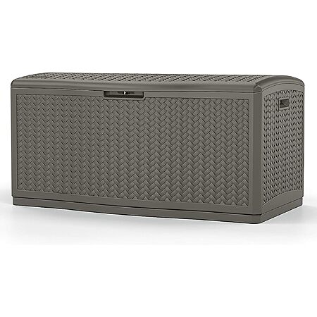 124-Gallon Suncast Herringbone Pattern Deck Box (Stoney, BMDB12000ST ...