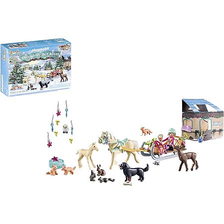 Playmobil Advent Calendar Horses of Waterfall Christmas Sleigh Ride Set