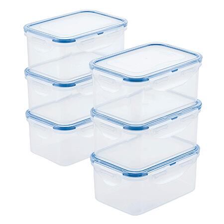 6-Pack 20-Oz Lock & Lock Easy Essentials Food Storage Container Set ...