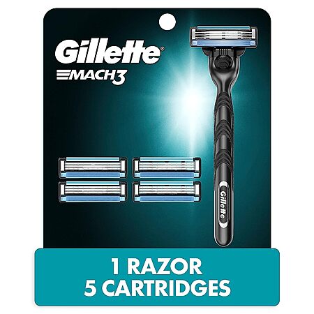 5-Count Gillette Mach3 Men's Razor Blade Refills + Handle $8.00 w/ S&S + Free Shipping w/ Prime or on $35+