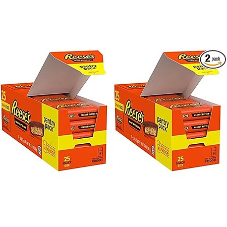 50-Count REESE'S Milk Chocolate Snack Size Peanut Butter Cups (Pantry Pack) $8.66 + Free Shipping w/ Prime or on $35+