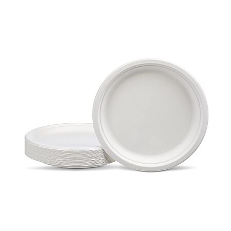 500-Count 10-inch Amazon Basics Disposable Plates (White) $26.59 w/ S&S + Free Shipping w/ Prime or on $35+