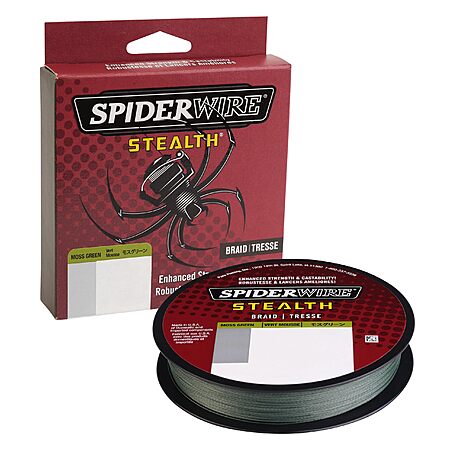 200-Yard 10-LB Test Spiderwire Stealth Braid Fishing Line (Moss Green) $7.49 + Free Shipping w/ Prime or on $35+