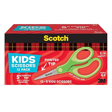 58% Off Scotch Kid Scissors 12-Pack