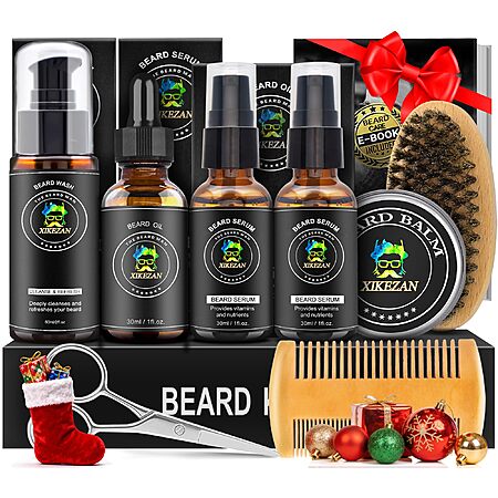 XIKEZAN Beard Kit for Men Grooming & Care $9.99 + Free Shipping w/ Prime or on $35+