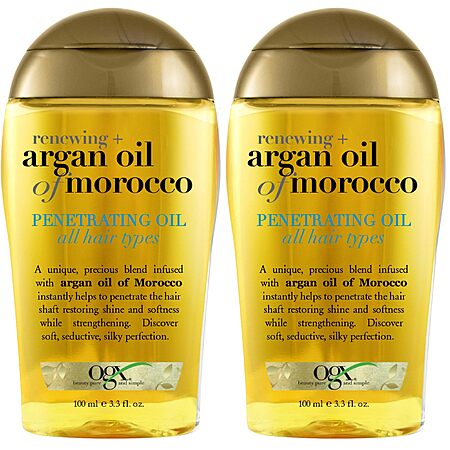 2-Pack 3.3-Oz OGX Extra Strength Renewing + Argan Oil Penetrating Hair Treatment $7.56 w/ S&S + Free Shipping w/ Prime or on $35+