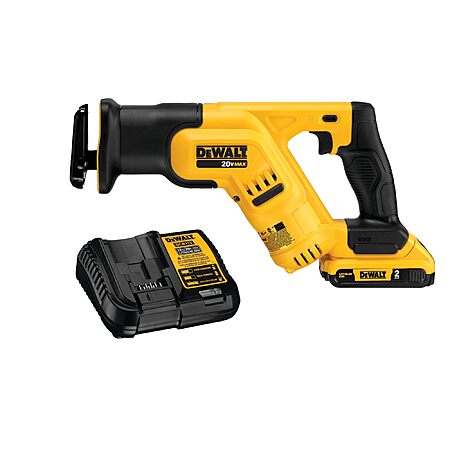 DEWALT 20-Volt MAX Lithium-Ion Cordless Compact Reciprocating Saw with (1) 20-Volt Battery 2.0 Ah and Charger  $152.00 + Free Shipping