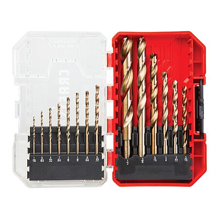 Craftsman 14-Piece Gold Oxide Drill Bit Set $9.98 + Free Shipping w/ Prime or on $35+