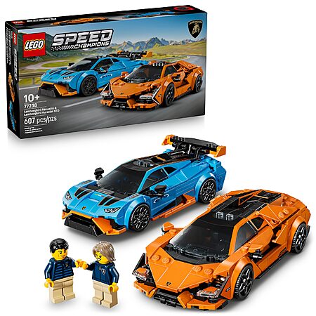 607-Piece LEGO Speed Champions Lamborghini Revuelto & Lamborghini Huracán STO $39.95 + Free Shipping