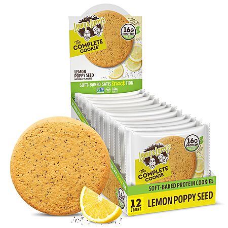 12-Pack 4-Oz Lenny & Larry's The Complete Cookie (Lemon Poppy Seed) w/ S&S $9.14 + Free Shipping w/ Prime or on $35+