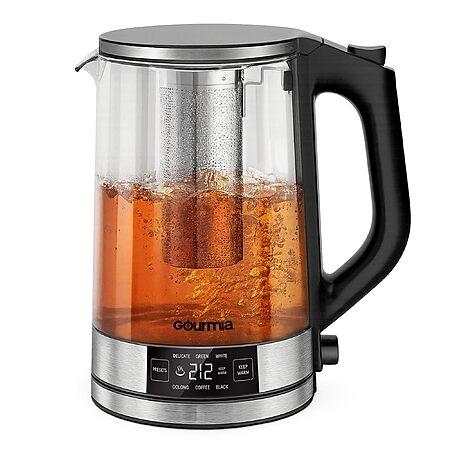 1.7-Liter Gourmia Programmable Digital Glass  Electric Kettle w/ 6 Presets (Black) $39.50 + Free Shipping