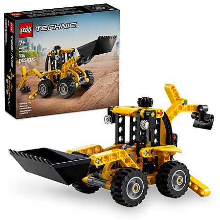 LEGO Technic Backhoe Loader Construction Toy with Back Digger, Scoop & Outriggers $6.99 + Free Shipping w/ Prime or on $35+