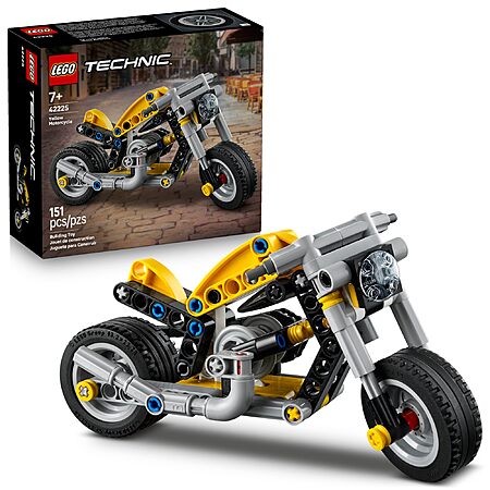 151-Piece LEGO Technic Yellow Motorcycle Toy $6.99 + Free Shipping w/ Prime or on $35+