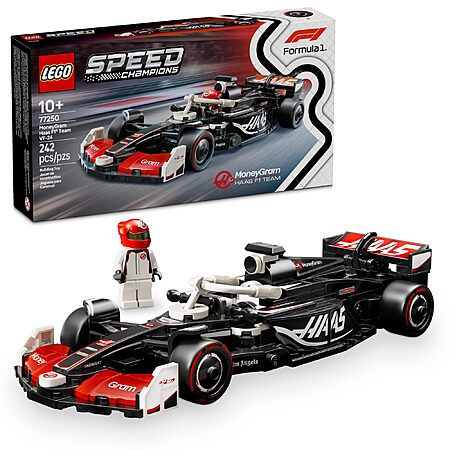 242-Piece Lego Speed Champions MoneyGram Haas F1 Team Vf-24 Race Car Building Set $21.59 + Free Shipping w/ Prime or on $35+
