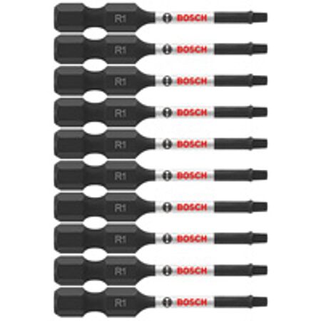 10-Pc Bosch Impact Tough 2" Square #1 Power Bits $5.50