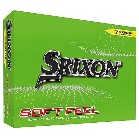 12-Ct Srixon Soft Feel Golf Balls (Yellow) $16.80