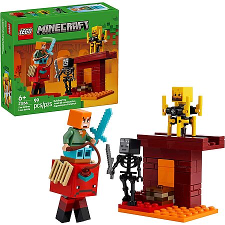 99-Piece LEGO Minecraft: The Nether Lava Battle Building Set $6.98 + Free Shipping w/ Prime or on $35+