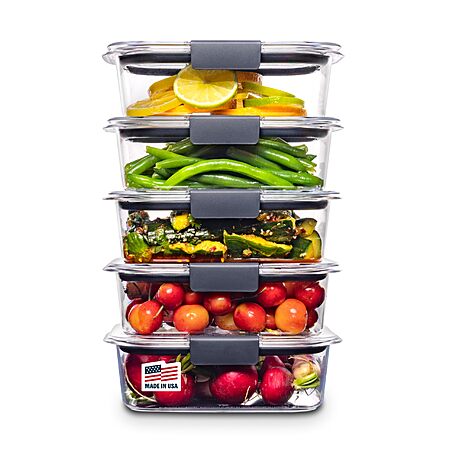 Set of 5 Rubbermaid Brilliance 3.2-Cup Clear Food Storage Containers $24.99 + Free Shipping w/ Prime or on $35+