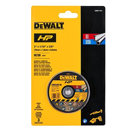 3-Pk DeWALT 3" Bonded Cutting Wheels $7.30 + Free Shipping w/ Prime or on $35+