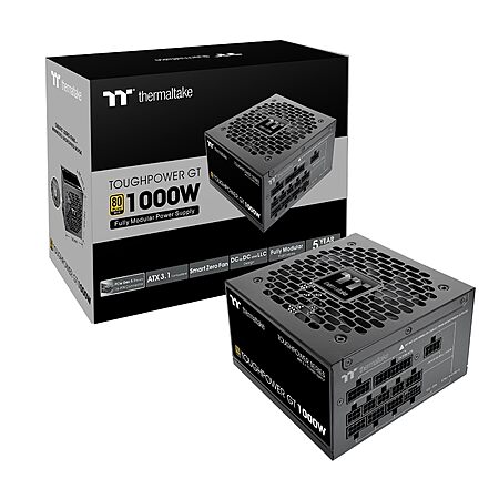 Thermaltake Toughpower GT 1000W ATX 3.1 Native PCIe 5.1 12V-2x6 Full Modular PSU $99.99 + Free Shipping