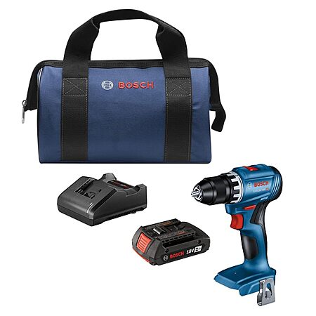 Bosch 18V Compact Brushless 1/2" Drill/Driver Kit + 2Ah Battery, Charger & Bag $79.00 + Free Shipping