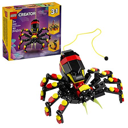 153-Piece LEGO Creator 3-in-1 Wild Animals (Spider, Scorpion, & Snake) Surprising Building Kit $7.19 + Free Shipping w/ Prime or on $35+