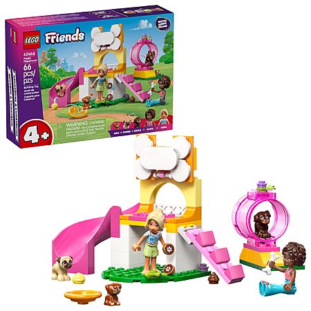 66-pc LEGO Friends Puppy Playground Toy Building Set