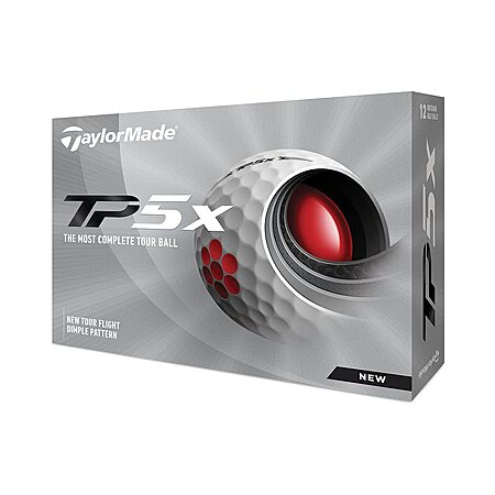 12-Count TaylorMade TP5x Golf Balls (White) $39.99 + Free Shipping
