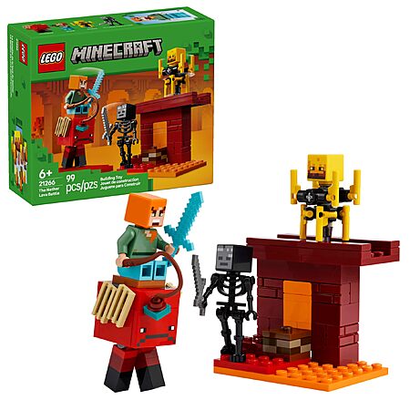99-Piece LEGO Minecraft: The Nether Lava Battle Building Set $6.98 + Free Shipping w/ Prime or on $35+