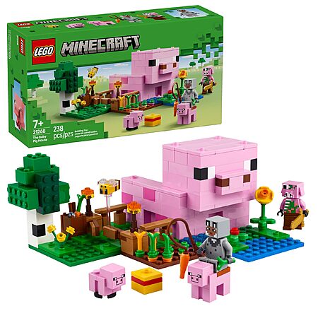 238-Pc LEGO Minecraft The Baby Pig House Building Set $12.79 + Free Shipping w/ Prime or on $35+