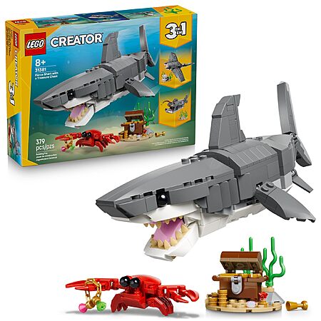 379-Piece LEGO Creator Fierce Shark w/ a Treasure Chest Building Toy $27.89 + Free Shipping w/ Prime or on $35+