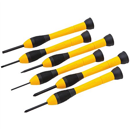 6-Pc STANLEY Precision Screwdriver Set w/ Case