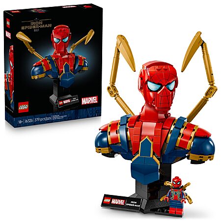 379-Piece LEGO Marvel Super Heroes Iron Spider-Man Bust Building Kit $44.99 + Free Shipping