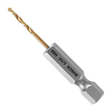 Bosch TI2131IM 1/16 in. Impact Tough Titanium Nitride Coated Drill Bit $1.97 + Free Shipping w/ Prime or on $35+