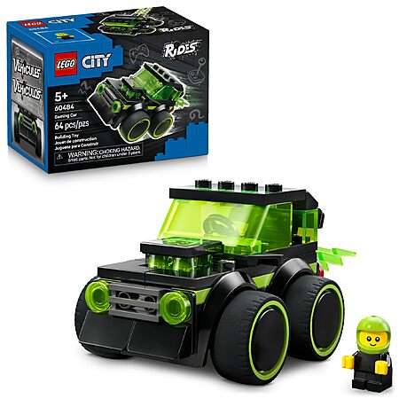 64-Pc LEGO City Rides Gaming Race Car Building Toy