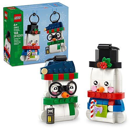 168-Pc LEGO Seasonal: Christmas Snowman Ornaments $10.28 + Free Shipping w/ Prime or on $35+
