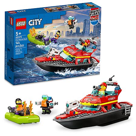 144-Piece LEGO City Fire Rescue Floatable Boat Building Set $23.99 + Free Shipping w/ Prime or on $35+
