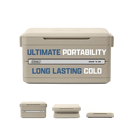 35-Quart Coleman Snap 'N Go Collapsible Hard Cooler (Multiple Colors)