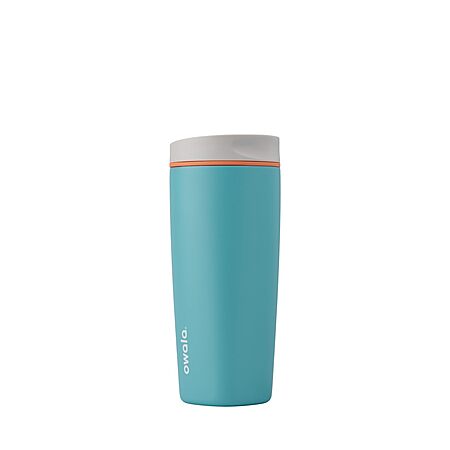 20-Oz Owala SmoothSip Slider Insulated Stainless Steel Coffee Tumbler (Beachy Breeze)
