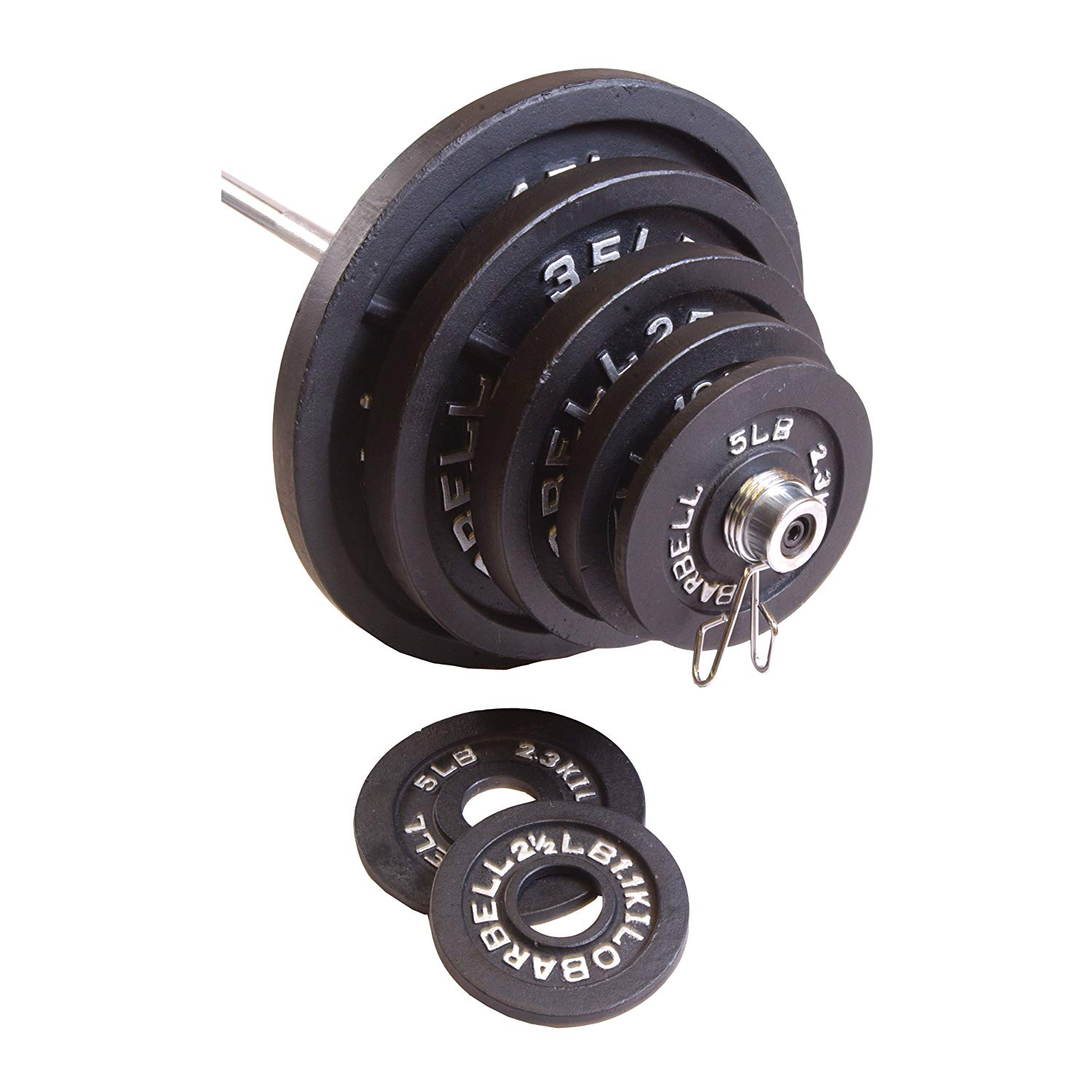 CAP Barbell 300-Pound Olympic Weight Set (Including 7-ft Bar) Amazon 189.98 $189.98