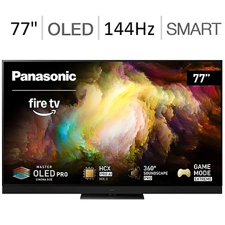 77" Panasonic Z8 Series OLED 4K UHD 144Hz Smart Fire TV (2025) $1600 + Free Shipping