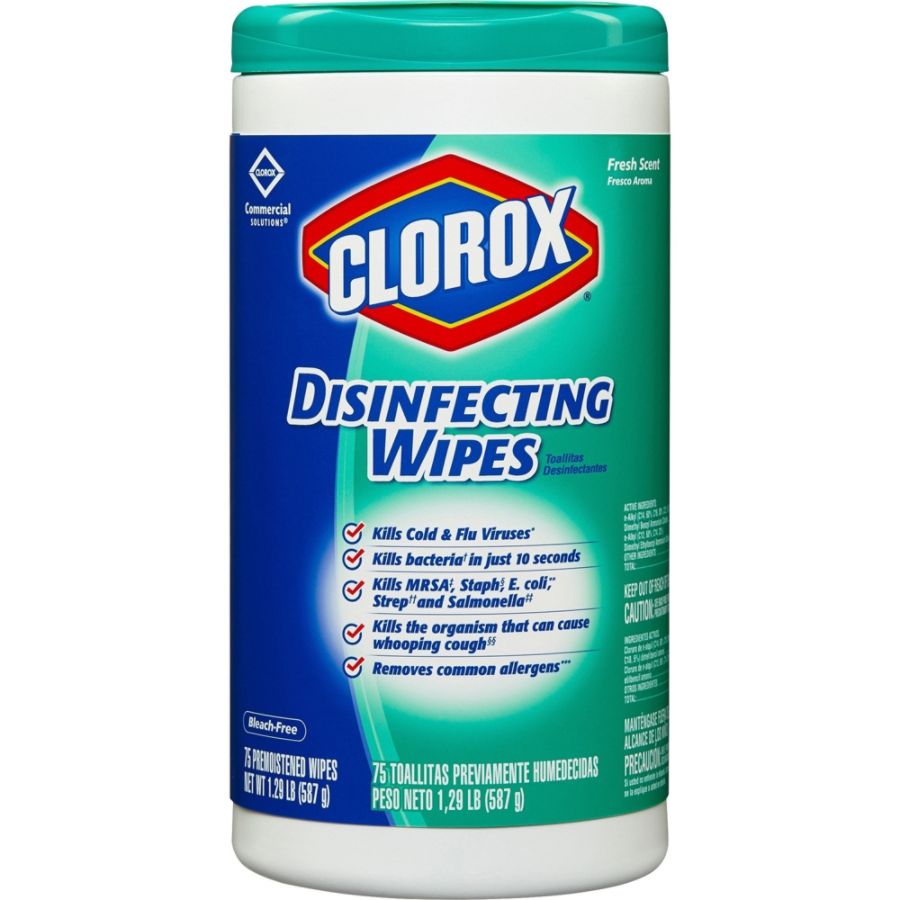 Clorox Disinfecting Wipes, Fresh Scent, Pack Of 75 Wipes from Office Depot $1.99.  See links below for additional items