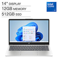 Costco Members: HP Laptop: 14" 1080p, i3 100U, 12GB RAM, 512GB SSD