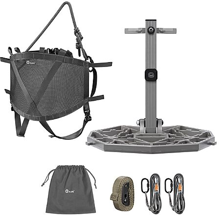 CVLIFE 2-IN-1 Complete Saddle Hunting Kit, Tree Saddle Kit, Platform and Saddle